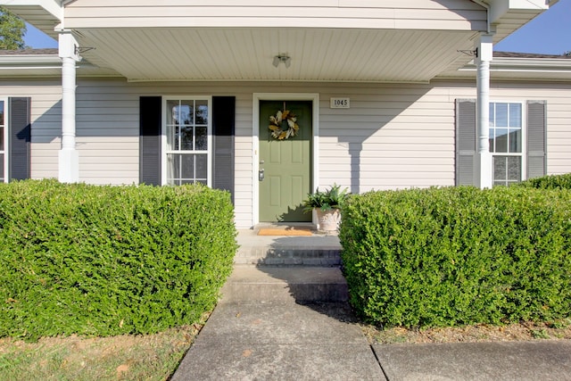 view of property entrance