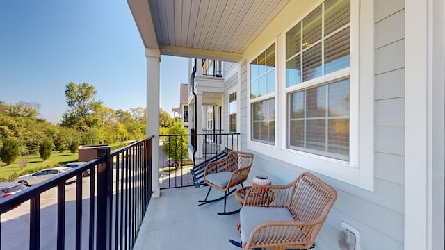 view of balcony