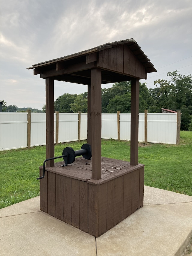 view of patio with a gazebo