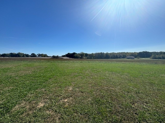 view of yard featuring a rural view