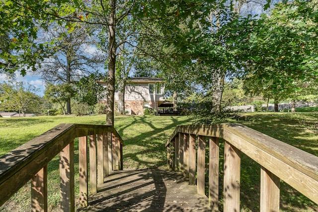 exterior space featuring a yard