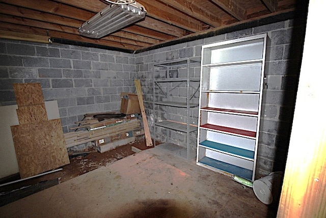 view of basement