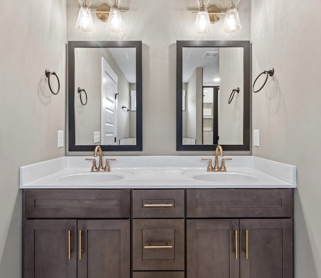 bathroom featuring vanity