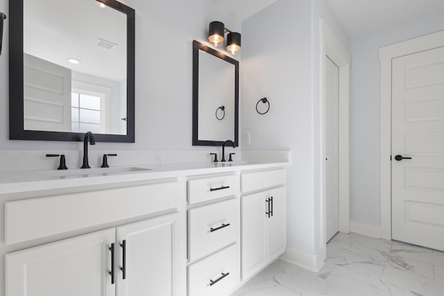 bathroom featuring vanity