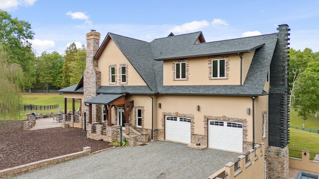 view of front of house featuring a garage