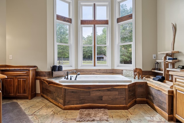 bathroom featuring a bathing tub