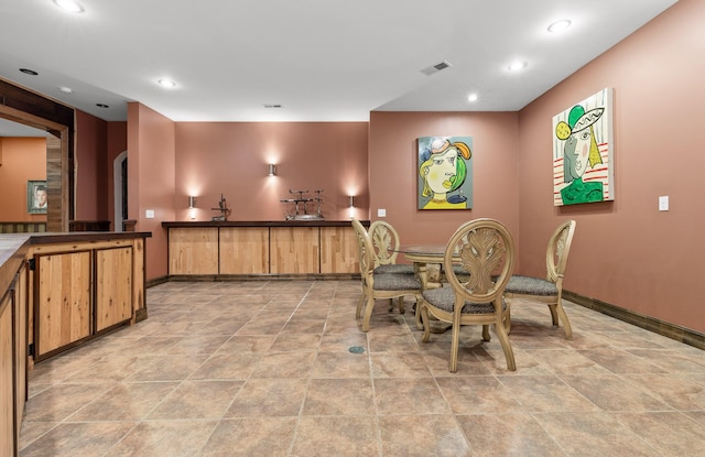 view of dining area