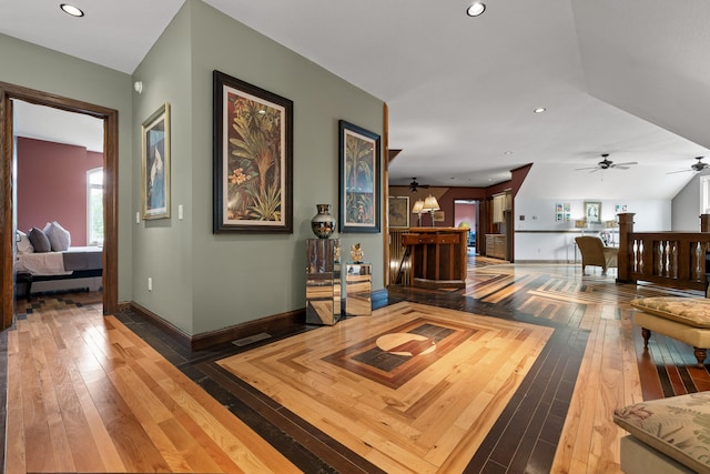 interior space featuring wood-type flooring and a wealth of natural light