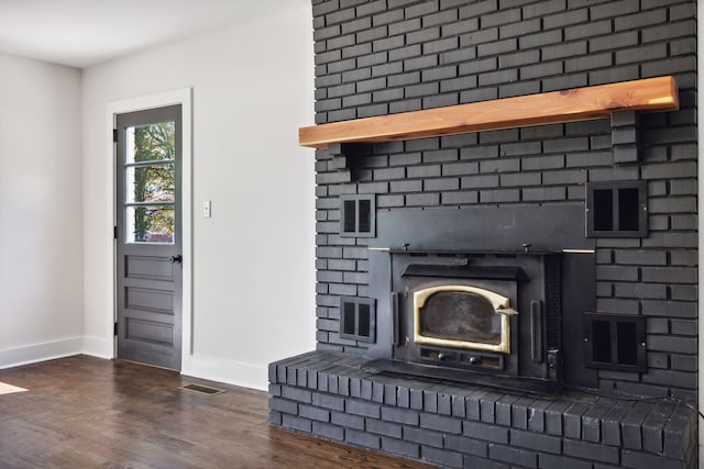 interior details featuring hardwood / wood-style floors