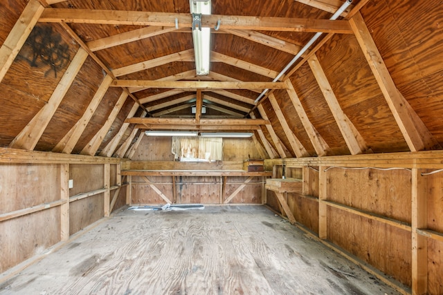 view of attic