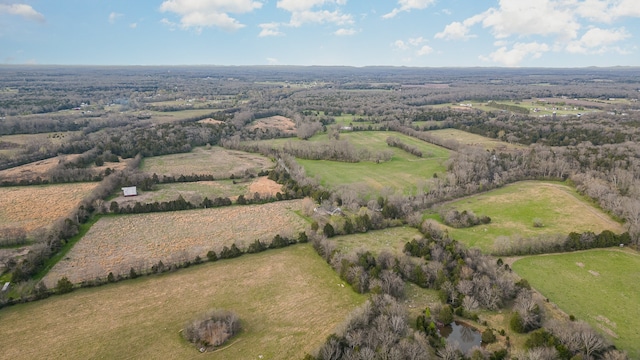 bird's eye view with a rural view