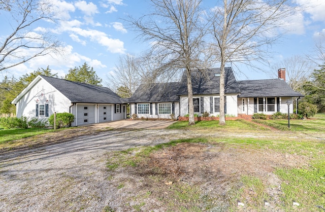 view of ranch-style home