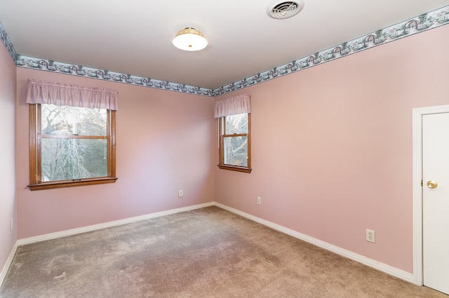 view of carpeted empty room