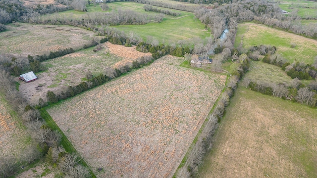 bird's eye view featuring a rural view