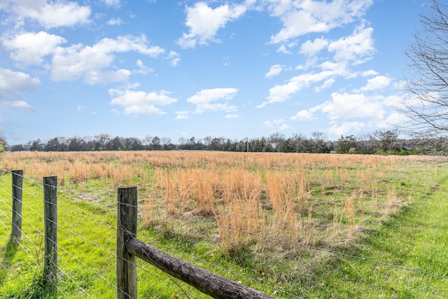 view of yard featuring a rural view