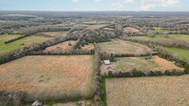 bird's eye view featuring a rural view