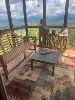 view of sunroom