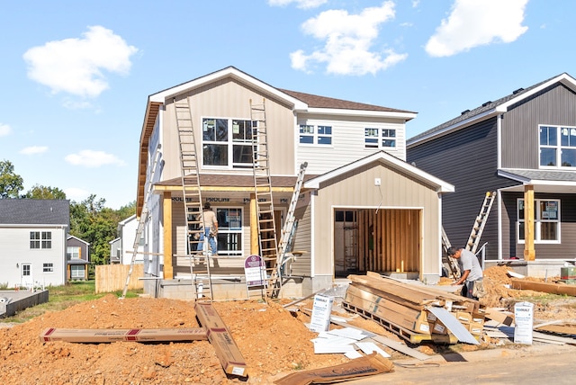 view of front of property with covered porch