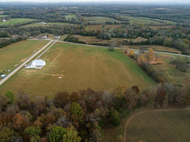 bird's eye view featuring a rural view