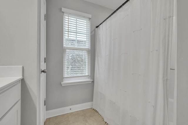 bathroom with vanity