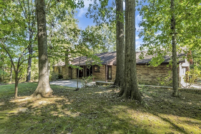 view of yard with a patio area