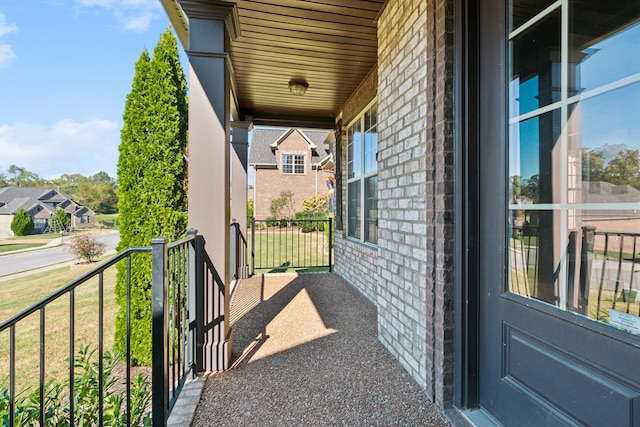 view of balcony