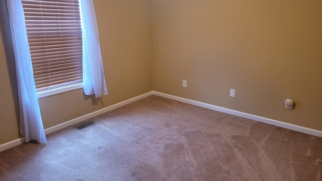 view of carpeted empty room