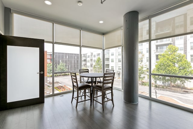 view of sunroom