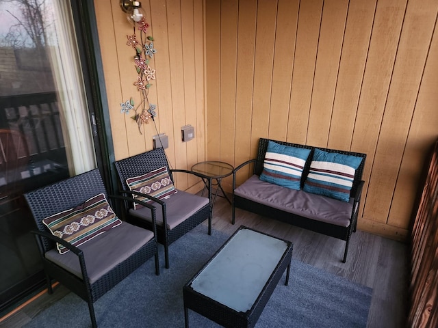 view of patio / terrace with an outdoor living space