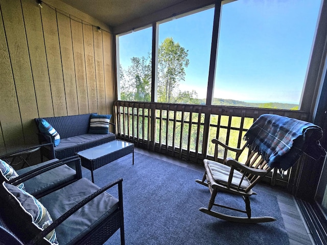 view of sunroom / solarium