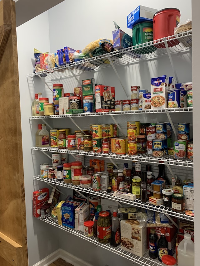 view of pantry