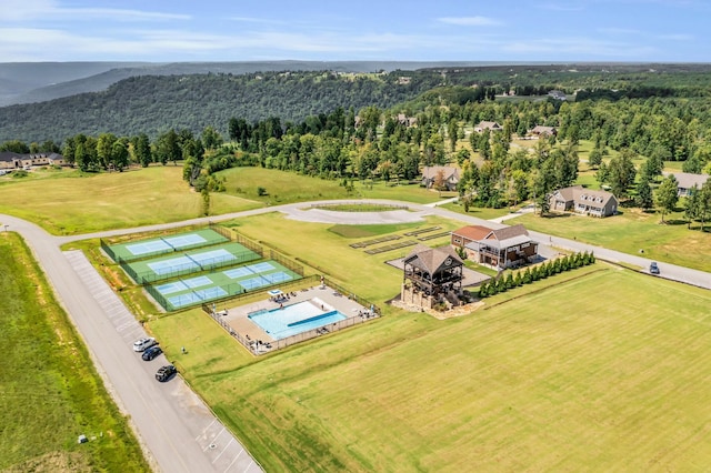 405 Boone Pass, Jasper, TN 37347 - drone / aerial view of a forest and a pool