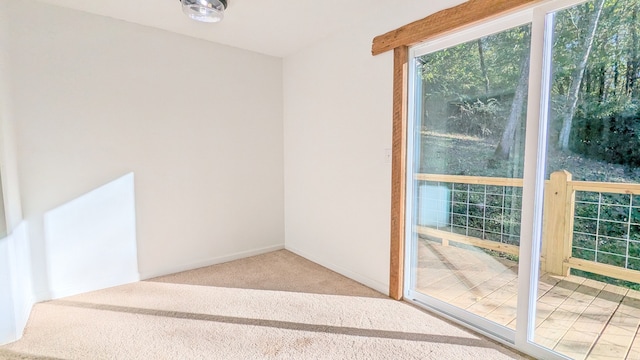 view of carpeted empty room