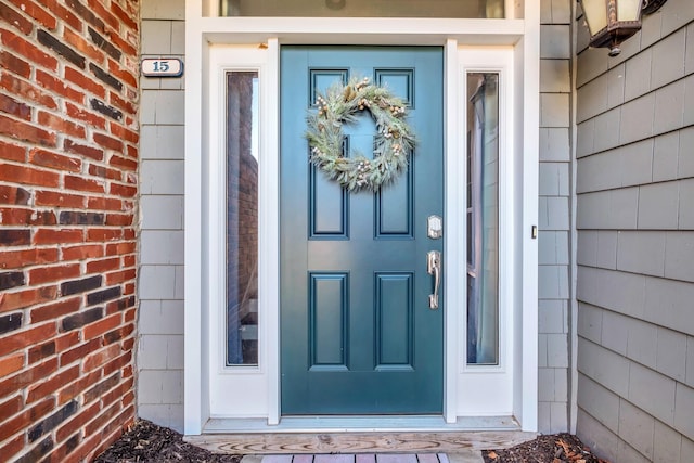 view of exterior entry
