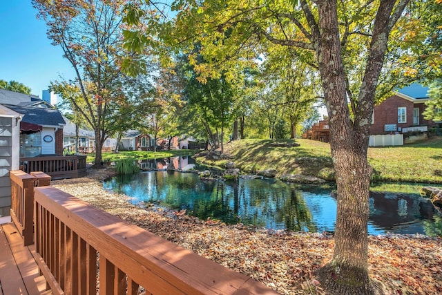 water view featuring a residential view