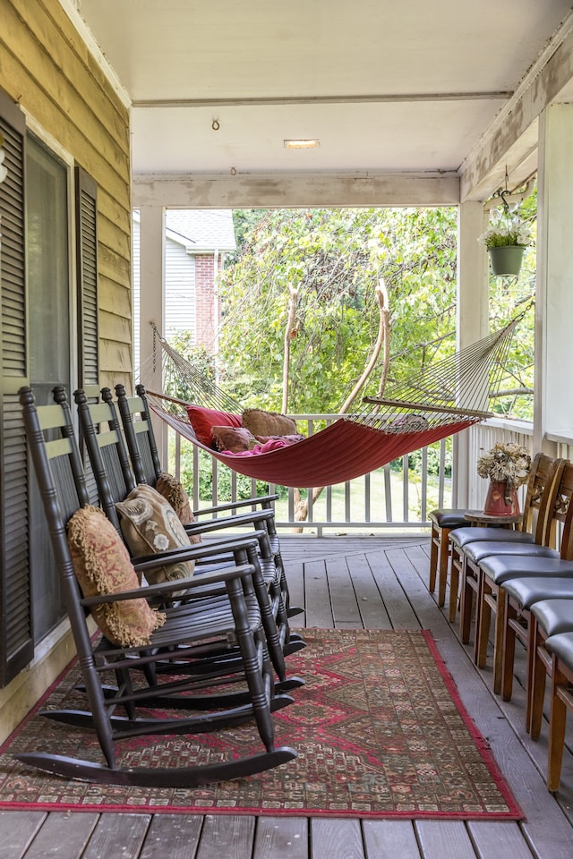 balcony with a porch