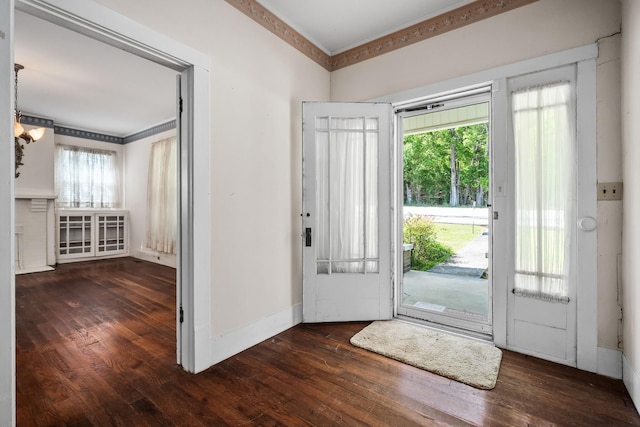 361 New Middleton Hwy, Gordonsville, TN 38563 - foyer entrance featuring crown molding and hardwood / wood-style floors