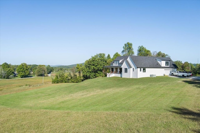 view of yard featuring a porch