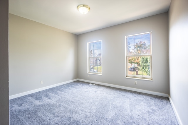 spare room featuring carpet flooring