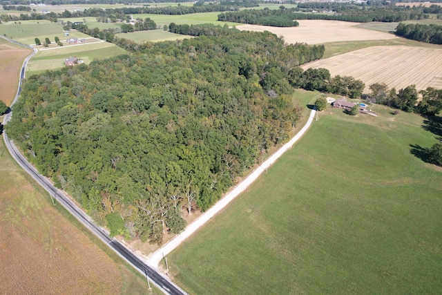 drone / aerial view featuring a rural view