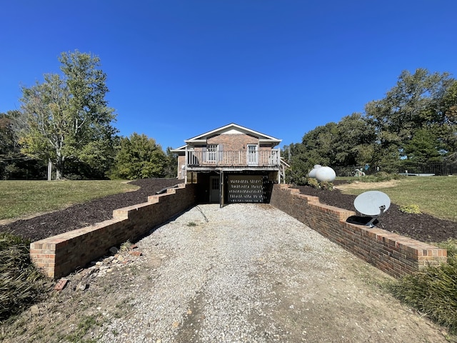 view of property exterior featuring a lawn