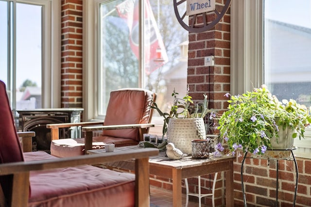 interior space with a healthy amount of sunlight