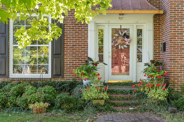 view of exterior entry