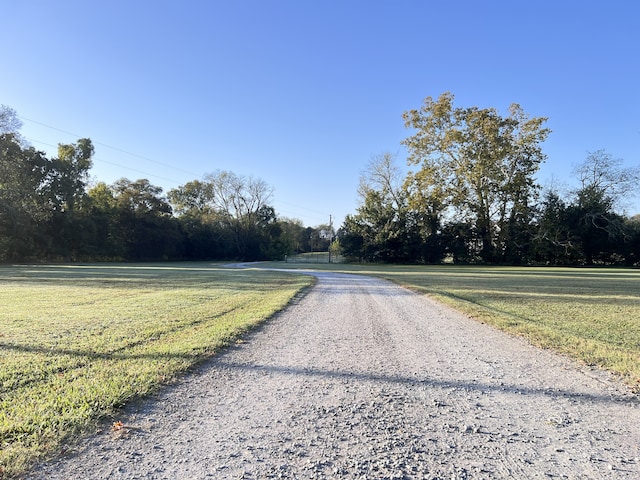 view of road