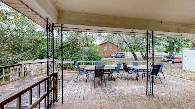 view of deck