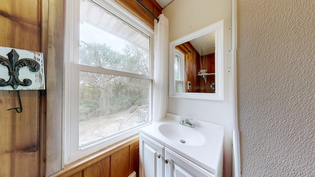 bathroom featuring vanity