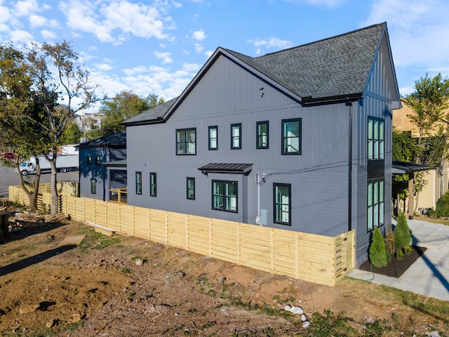 view of side of property