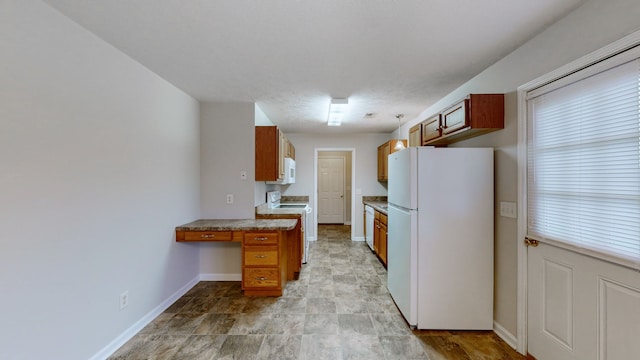 kitchen with white appliances