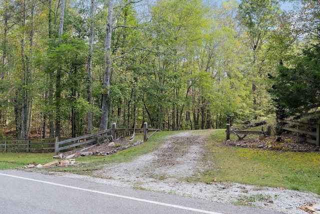 view of road