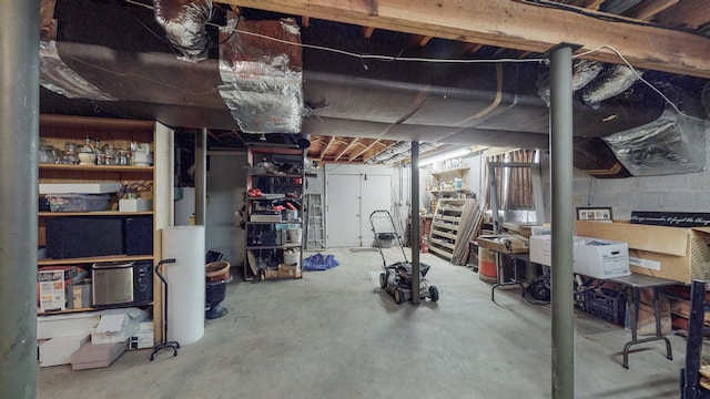 view of basement